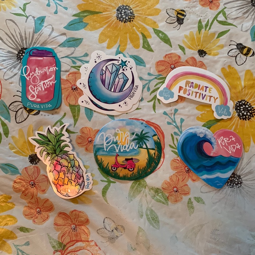 Pura vida stickers